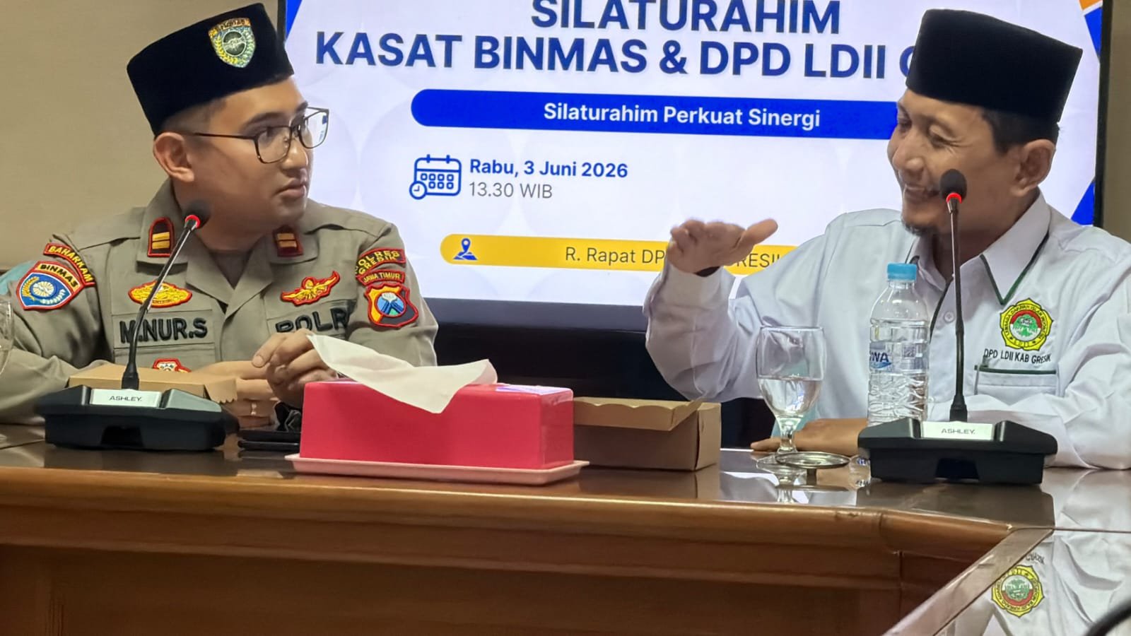 Kasat Binmas Polres Gresik Jalin Silaturahmi dengan Pengurus DPD LDII, Jaga Sitkamtibmas Aman