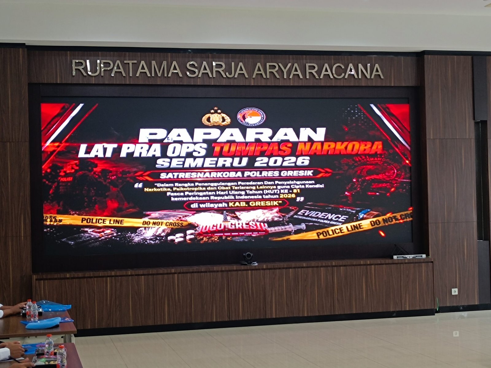 Lat Pra Ops Tumpas Narkoba Semeru 2026, Polres Gresik Kerahkan 103 Personel Berantas Peredaran Narkoba