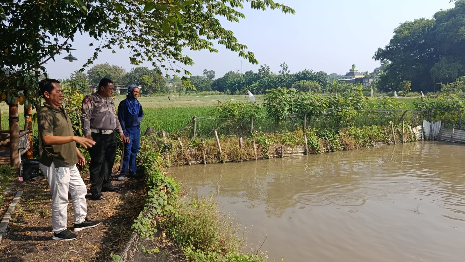 Budidaya Ikan Nila Jadi Potensi Lokal, Polsek Driyorejo Turut Kawal